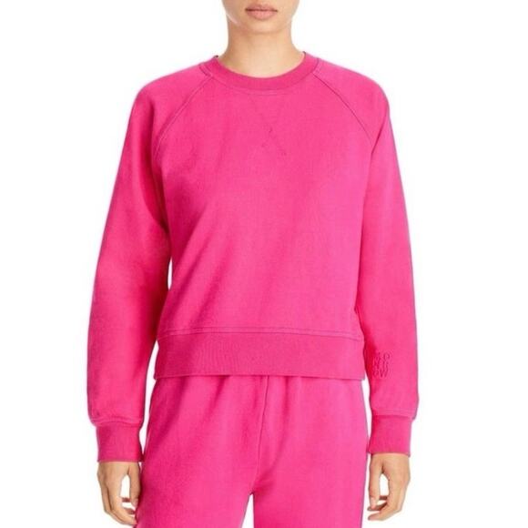 Monrow Tops - Monrow Women’s Size S Raglan Sweatshirt 100% Organic Cotton Pink